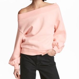 H&M Conscious Off-the-Shoulder Sweatshirt